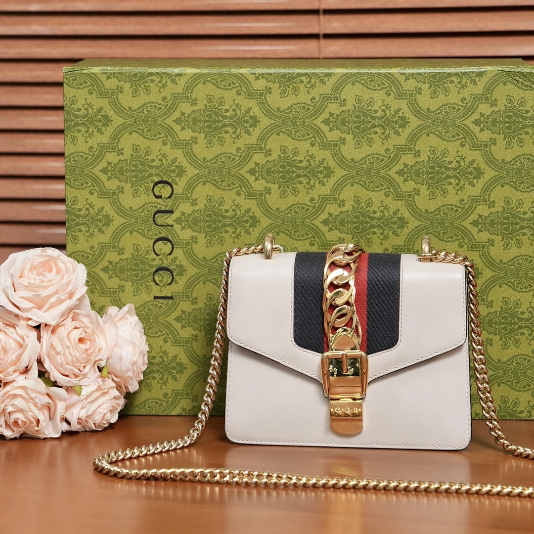 95新 GUCCI/古驰 白色小号塞尔维亚/优尔严选/56553