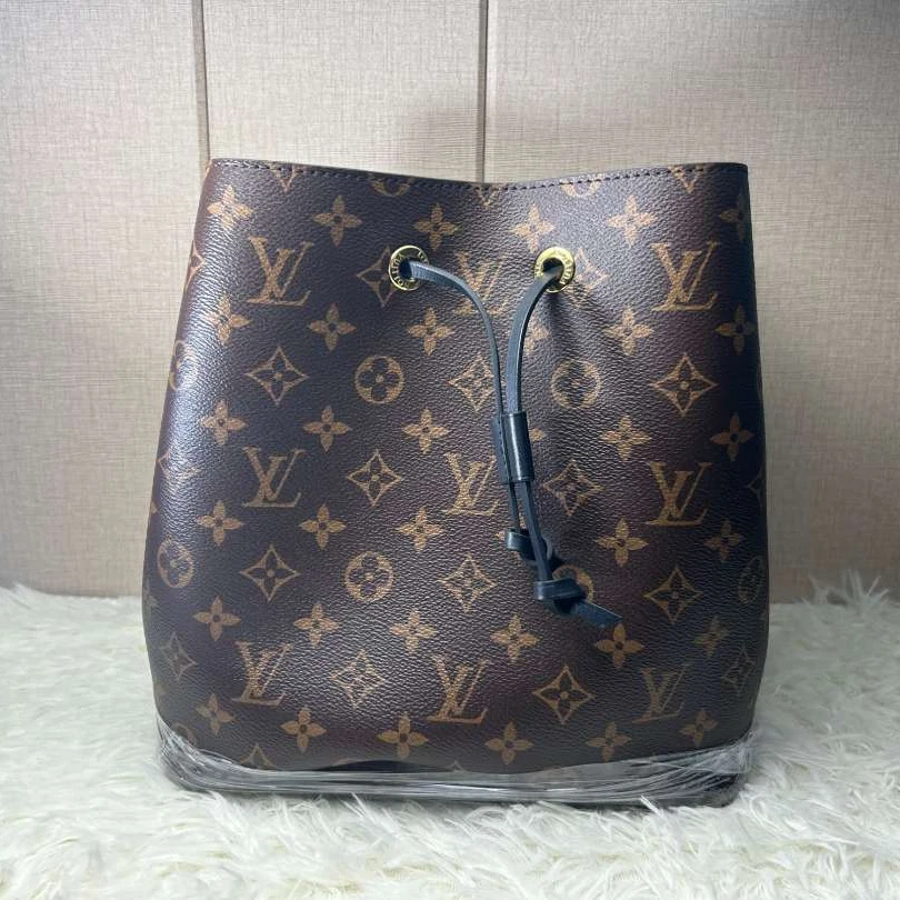 95新 LouisVuitton/路易威登 老花黑水桶/云海优选/h18270