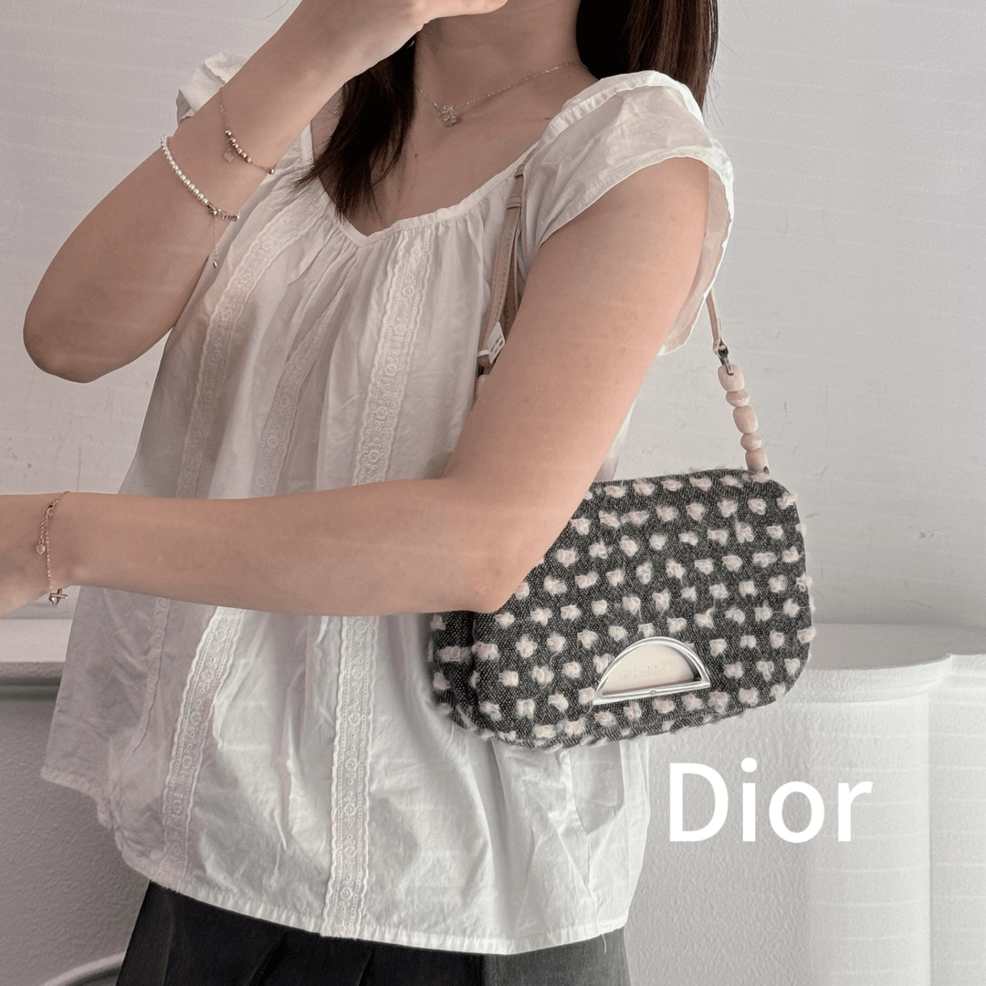 95新 DIOR/迪奥 老板娘 串珠肩带 手提包