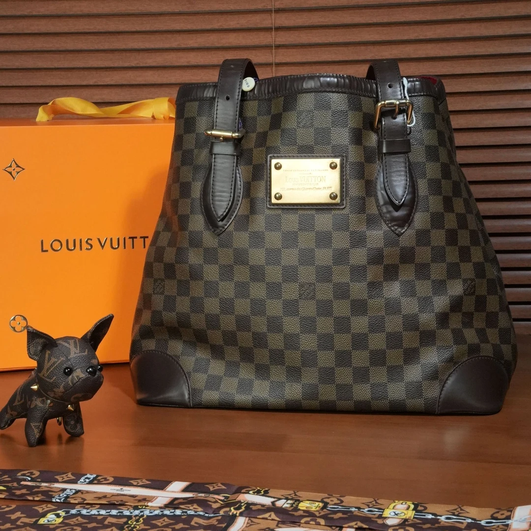 95新 LV 老花棋盘格手提款/优尔严选/58873