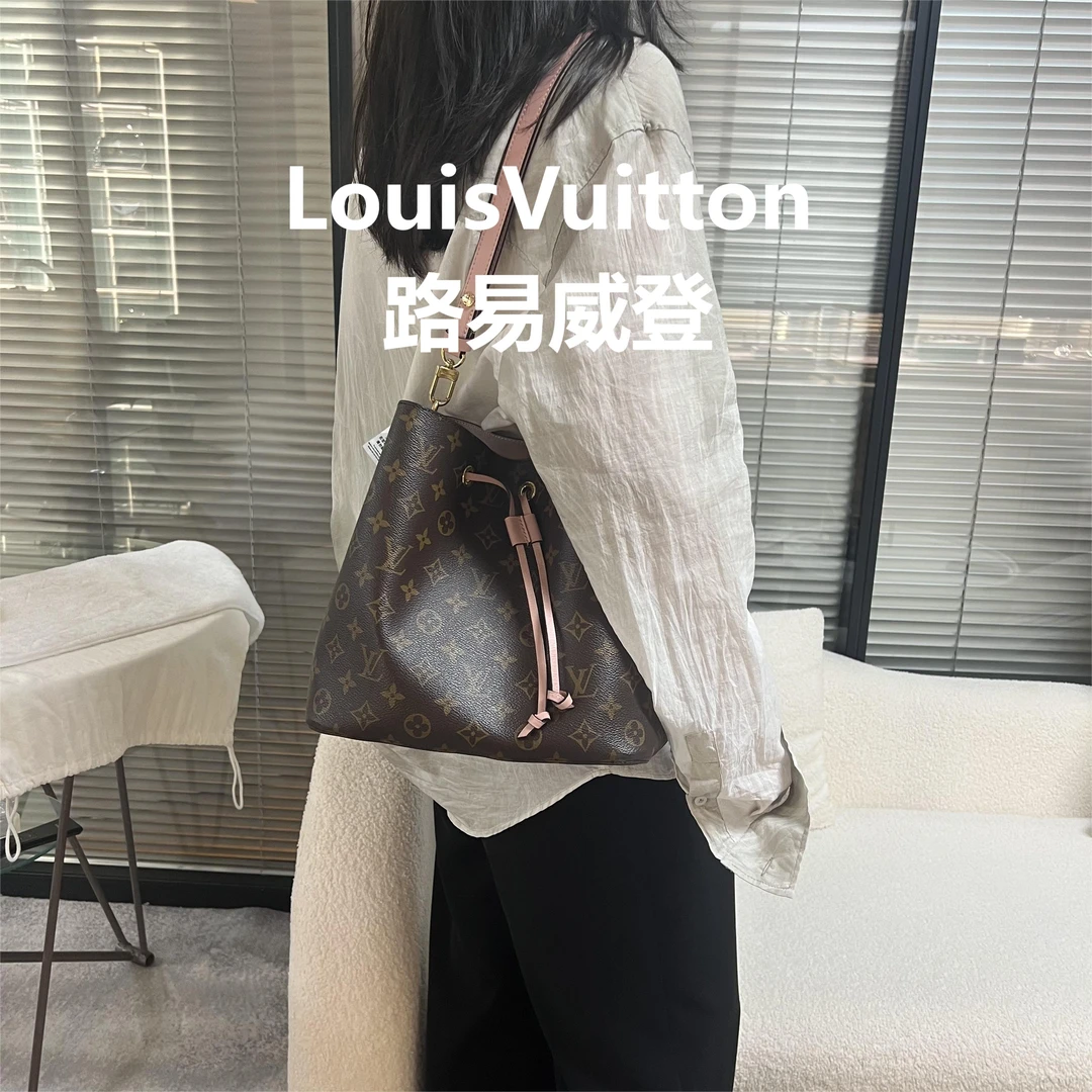 95新 LouisVuitton/路易威登 老花粉色水桶/甜甜在总仓/62228