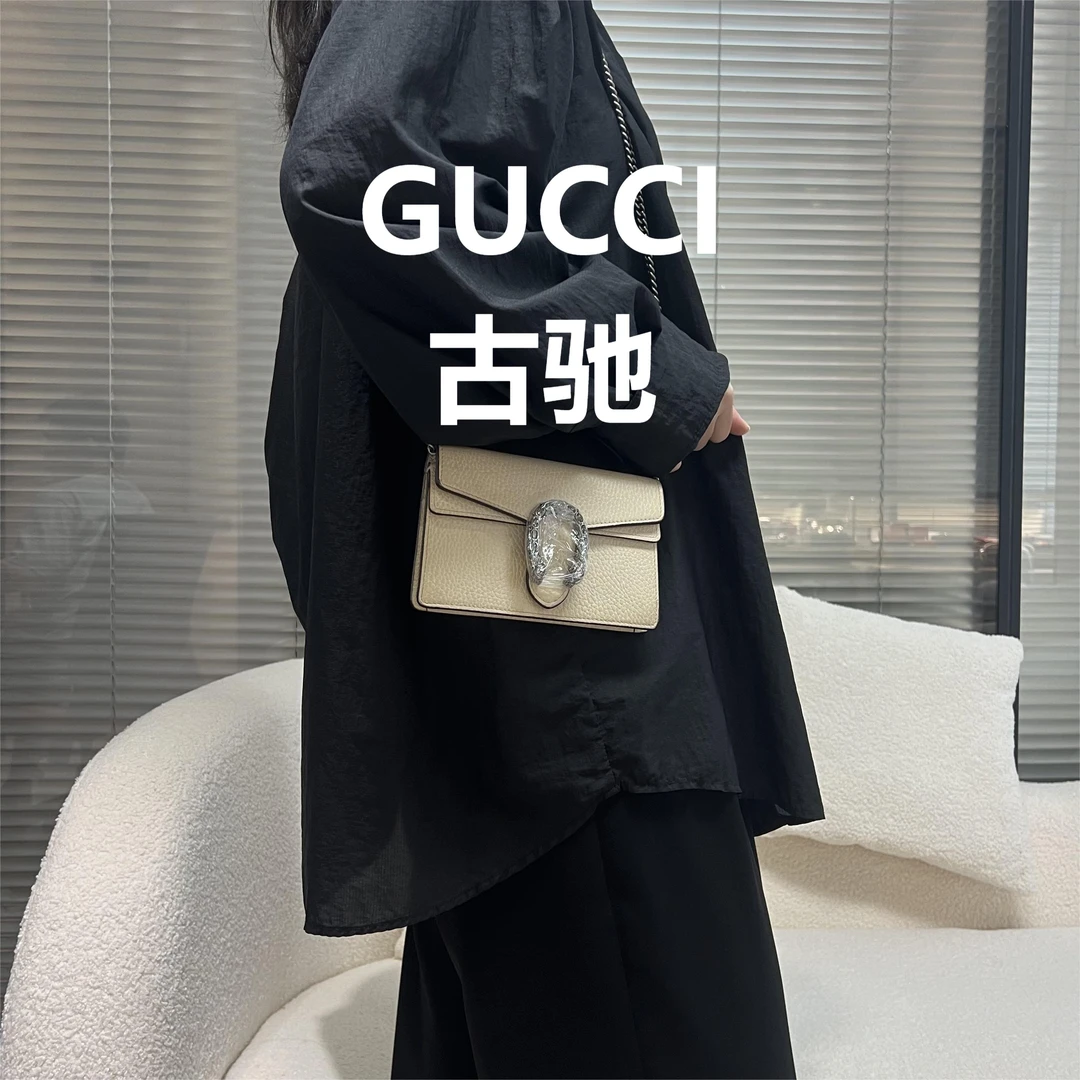 95新 GUCCI/古驰 白色酒神mini/甜/62447