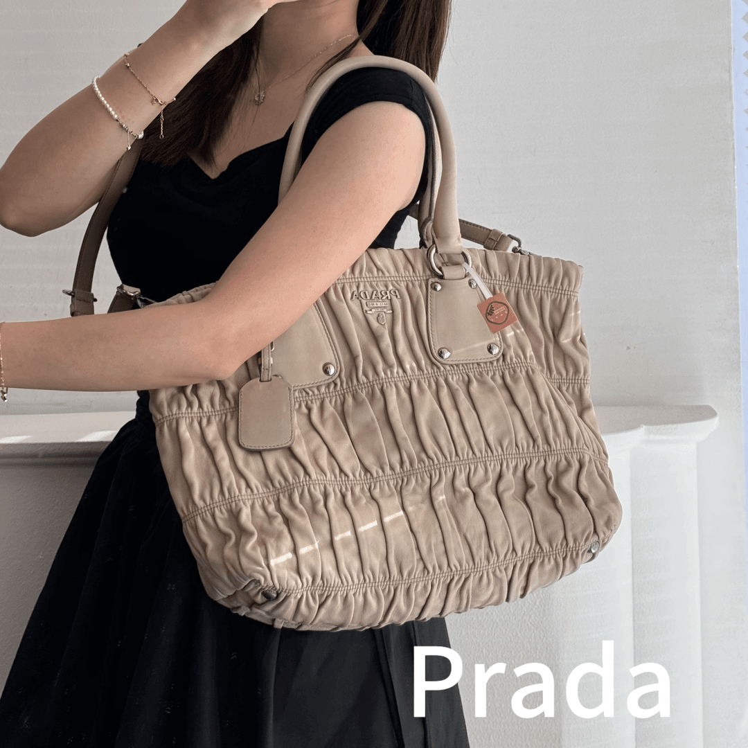 95新 Prada/普拉达 老板娘 托特单肩包 斜挎包