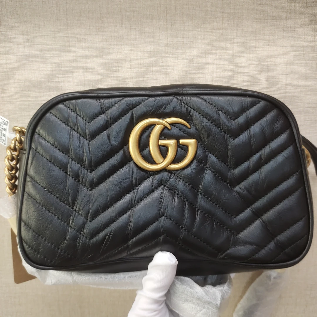 95新 GUCCI/古驰 黑色马蒙小号相机/翠翠可可在仓库