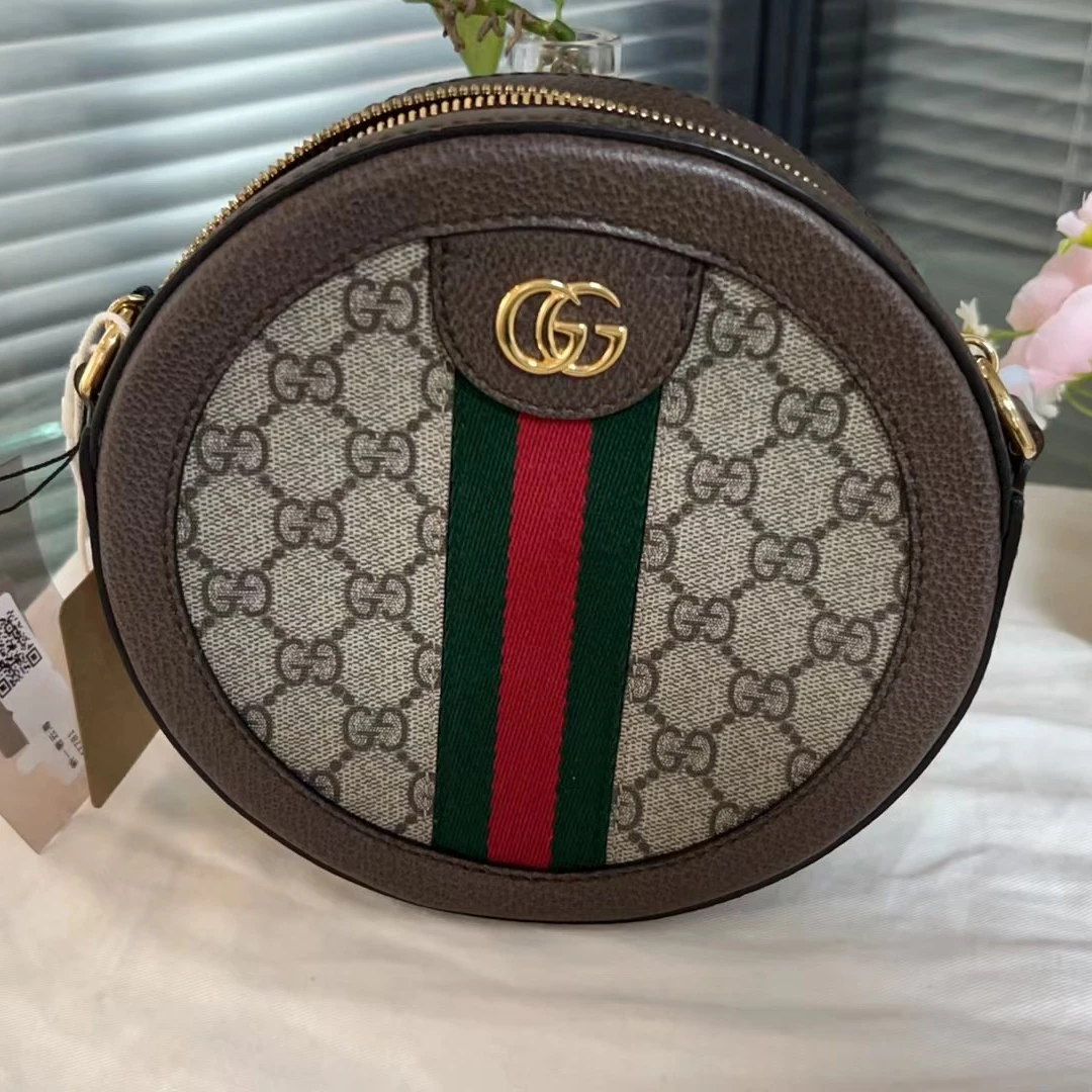 99新 GUCCI/古驰 圆饼 97新/创易甄选/单肩斜跨包/00085