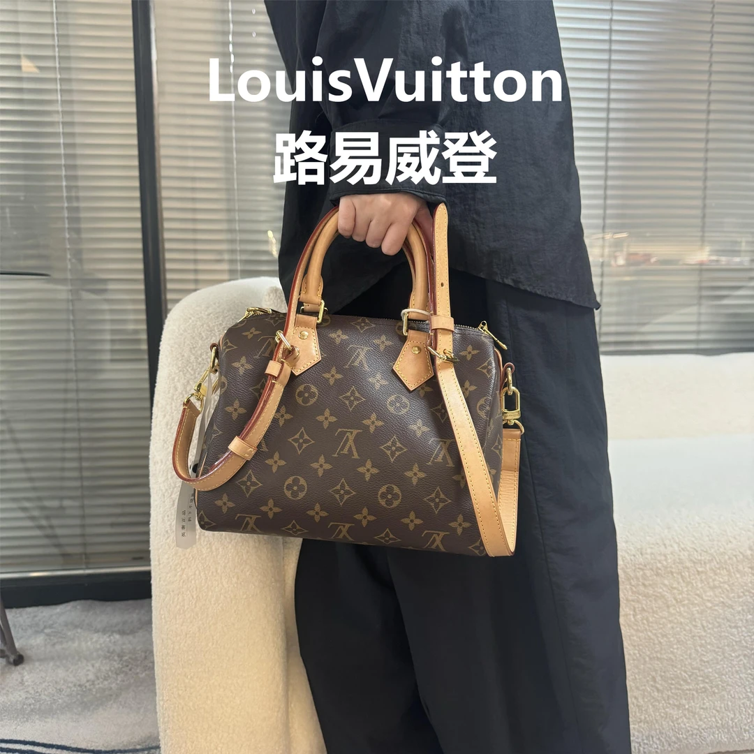 95新 LouisVuitton/路易威登 老花sp25有肩带/云海优选/52538