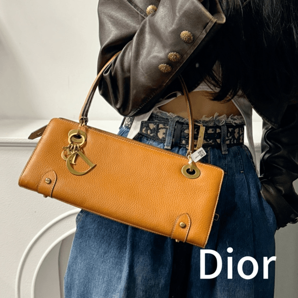 95新 DIOR/迪奥 老板娘 中古横版戴妃包
