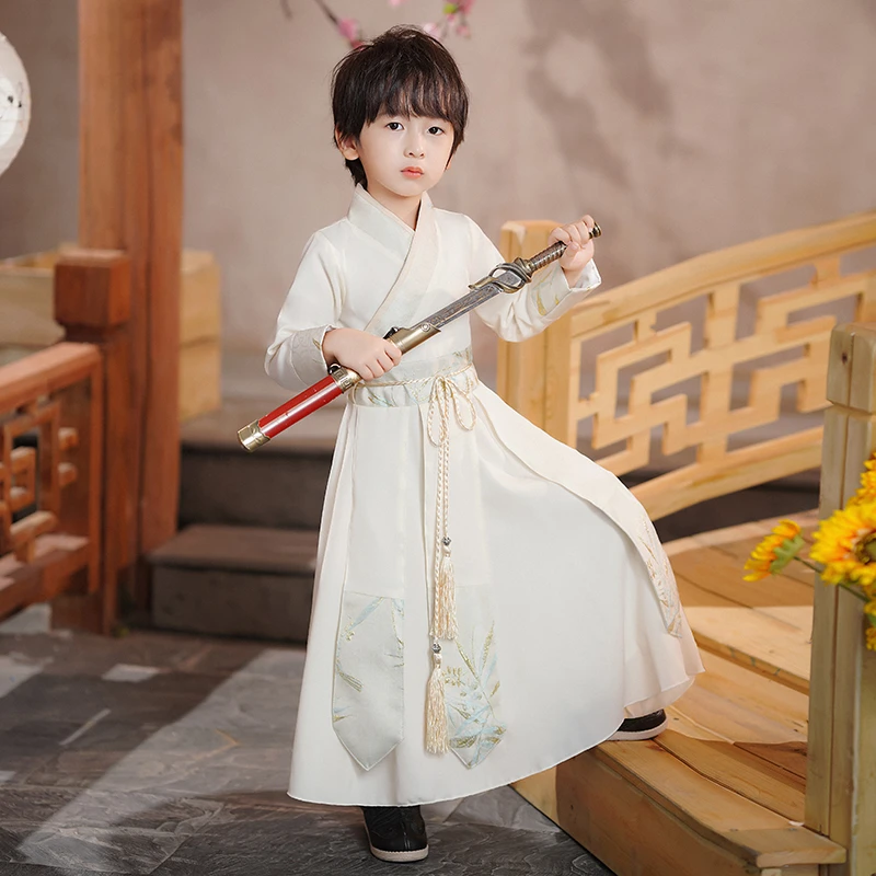 汉服男童春秋2025新款高端幼儿园古装唐装古风帅气国风儿童演出服