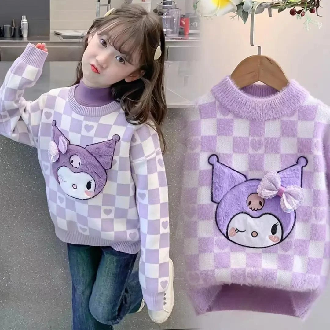 水貂绒童毛衣0秋冬装新款毛衣儿童打底衫中童