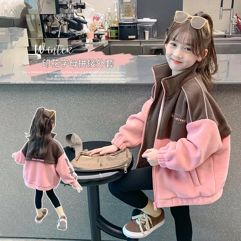 童外套秋冬款0新款童装儿童加绒冬装上衣小