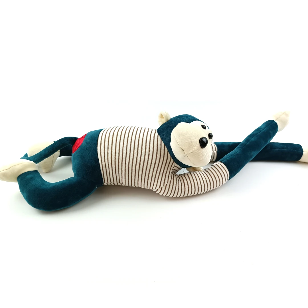 【窗帘绑带】手工布艺DIY玩偶窗帘绑带猴子玩偶毛绒玩具