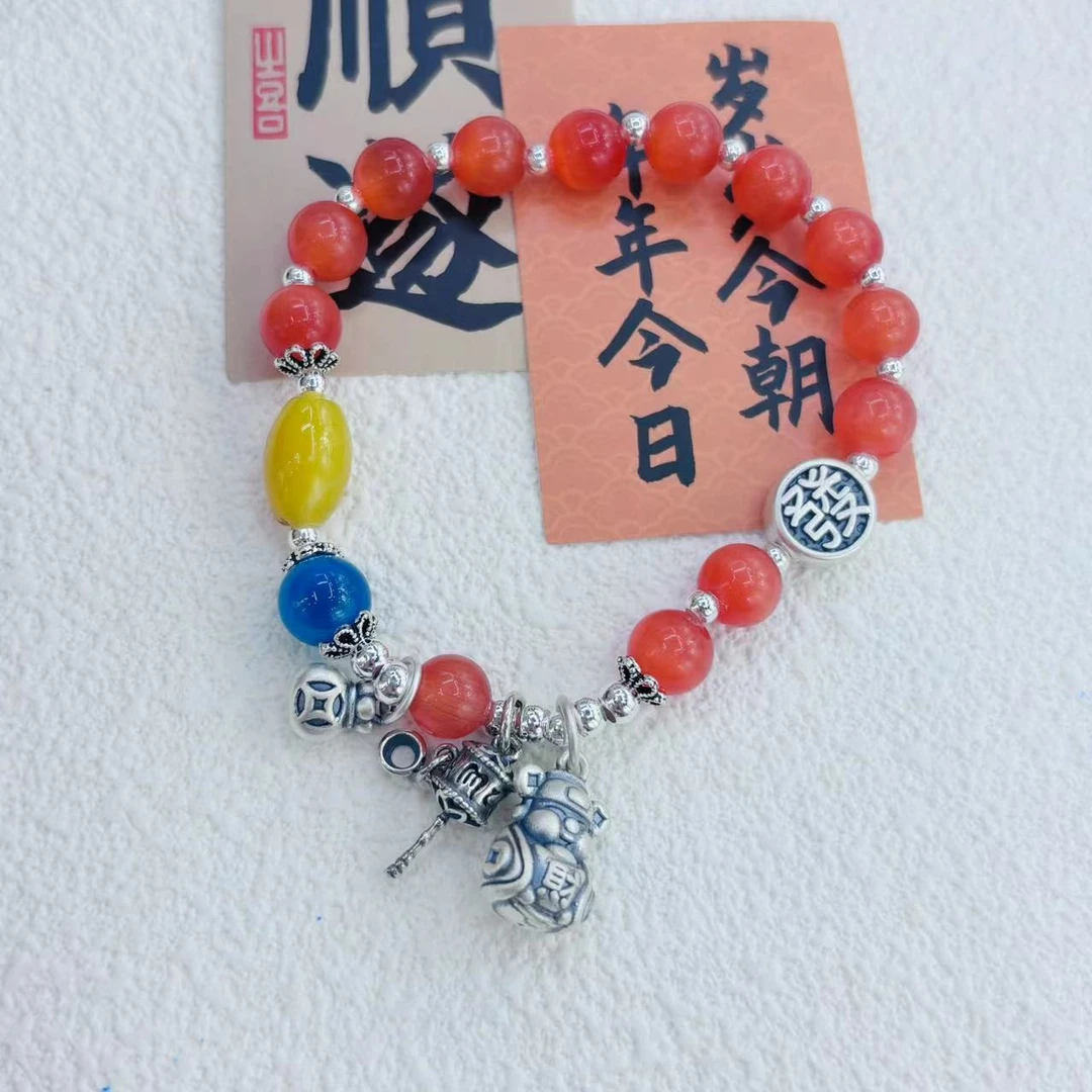 足银布艺手链 106糖果c神手链