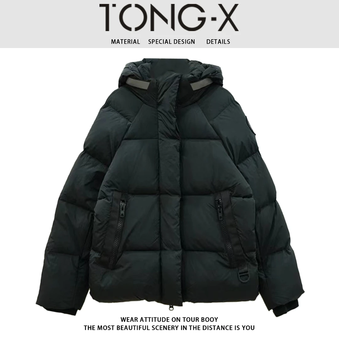 TONG-X 【鹅＋热力感羽绒服】新款时尚百搭舒适连帽羽绒服 L1903