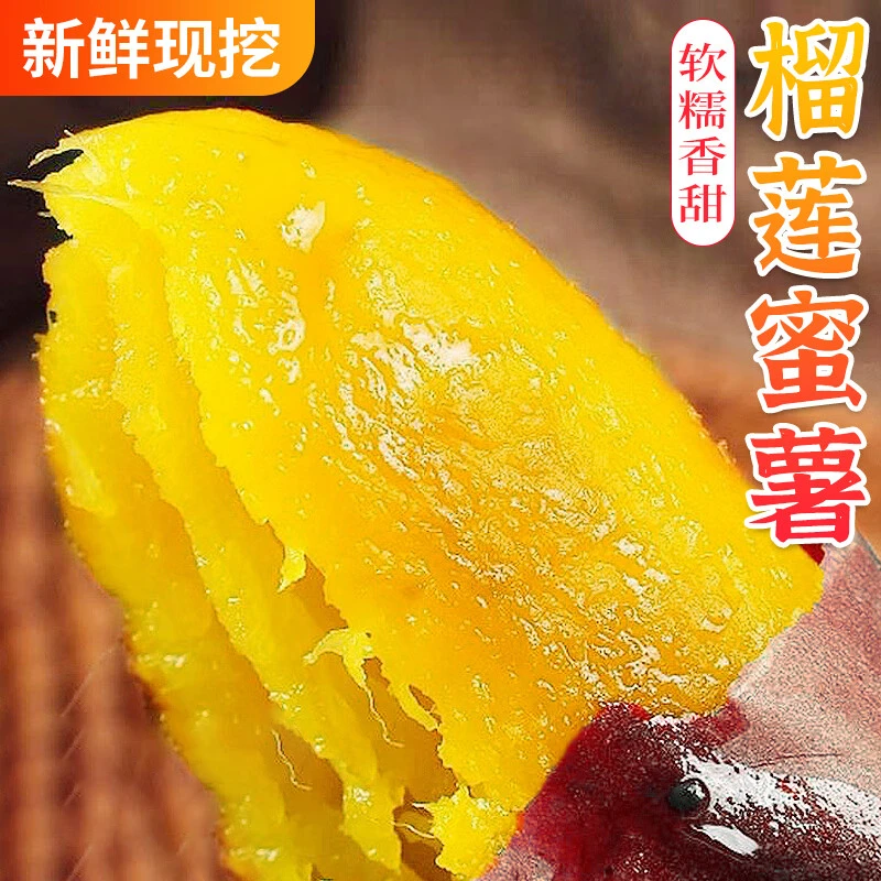 正宗玛莎莉榴莲蜜薯烤地瓜黄金糖心沙地红薯山芋减脂代餐粗粮5斤