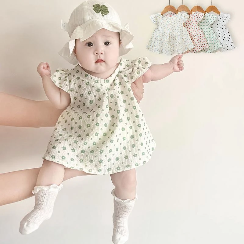 儿童夏季薄款连衣裙女宝宝小翠花背心裙公主裙洋气时尚裙子0-1-3