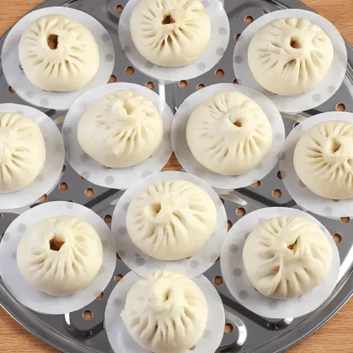 蒸包子纸蒸笼纸不粘圆形包子馒头纸垫一次性家用不粘蒸锅油纸防粘