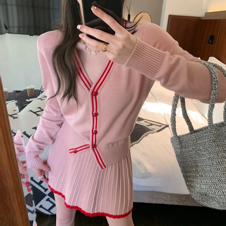 入秋女装一整套洋气时尚小香风套装女装秋季小个子气质裙子两件套