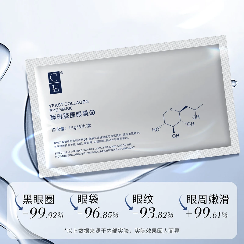CE酵母胶原眼膜 改善皮肤干纹、细纹、皱纹