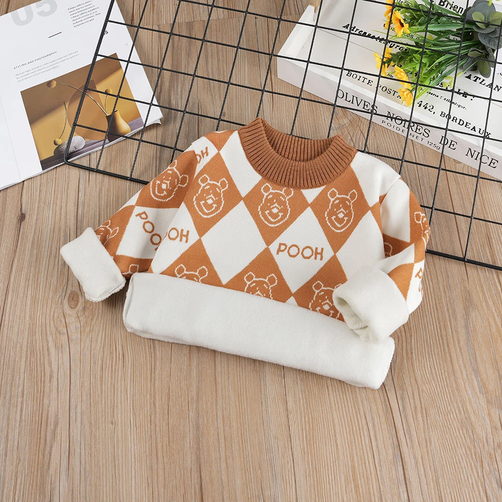 男童女童加绒加厚打底衫一体套头毛衣洋气百搭韩版2022新儿童上衣