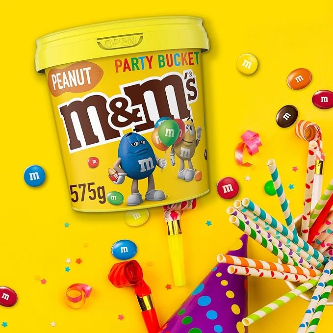 澳洲进口 M&M's 豆 什锦趣味巧克力豆桶装彩虹豆mm豆