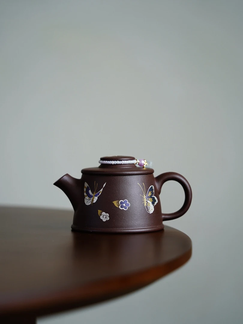 【花间茶器】紫泥三秒出汤巨轮·100cc·内推球孔