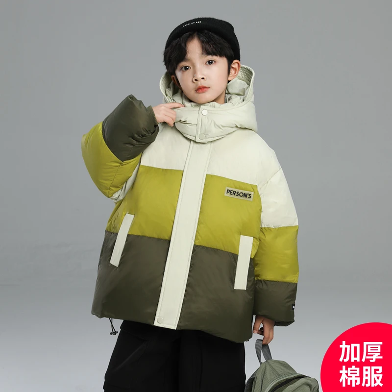男童冬款棉服2024新款休闲中大童洋气外套潮【MD】DF087
