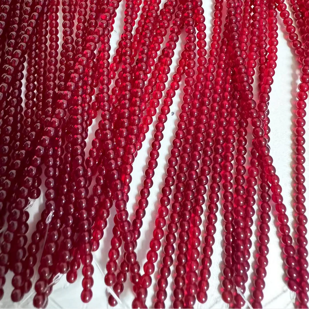 【海蒂】仿玉质晶晶米珠3MM手工DIY饰品配件