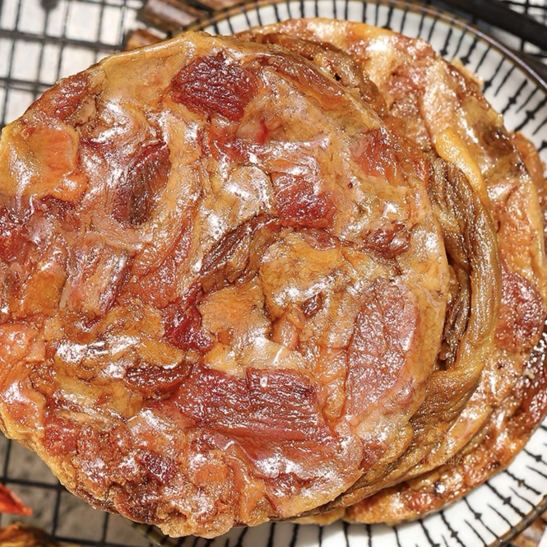 青岛特产猪油渣脂渣饼即食零食特产