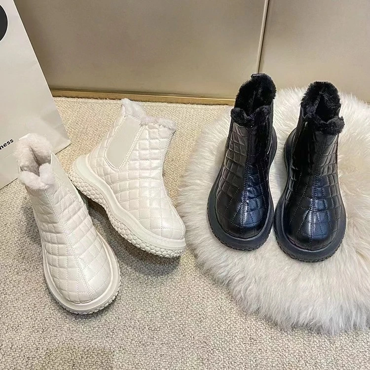 冬季百搭时尚潮短筒雪地靴女酷新款保暖棉靴Z11