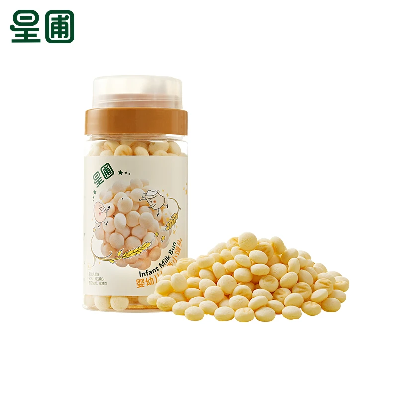 【新品】星圃婴幼儿奶香小馒头 婴标零食85g/罐 6M+