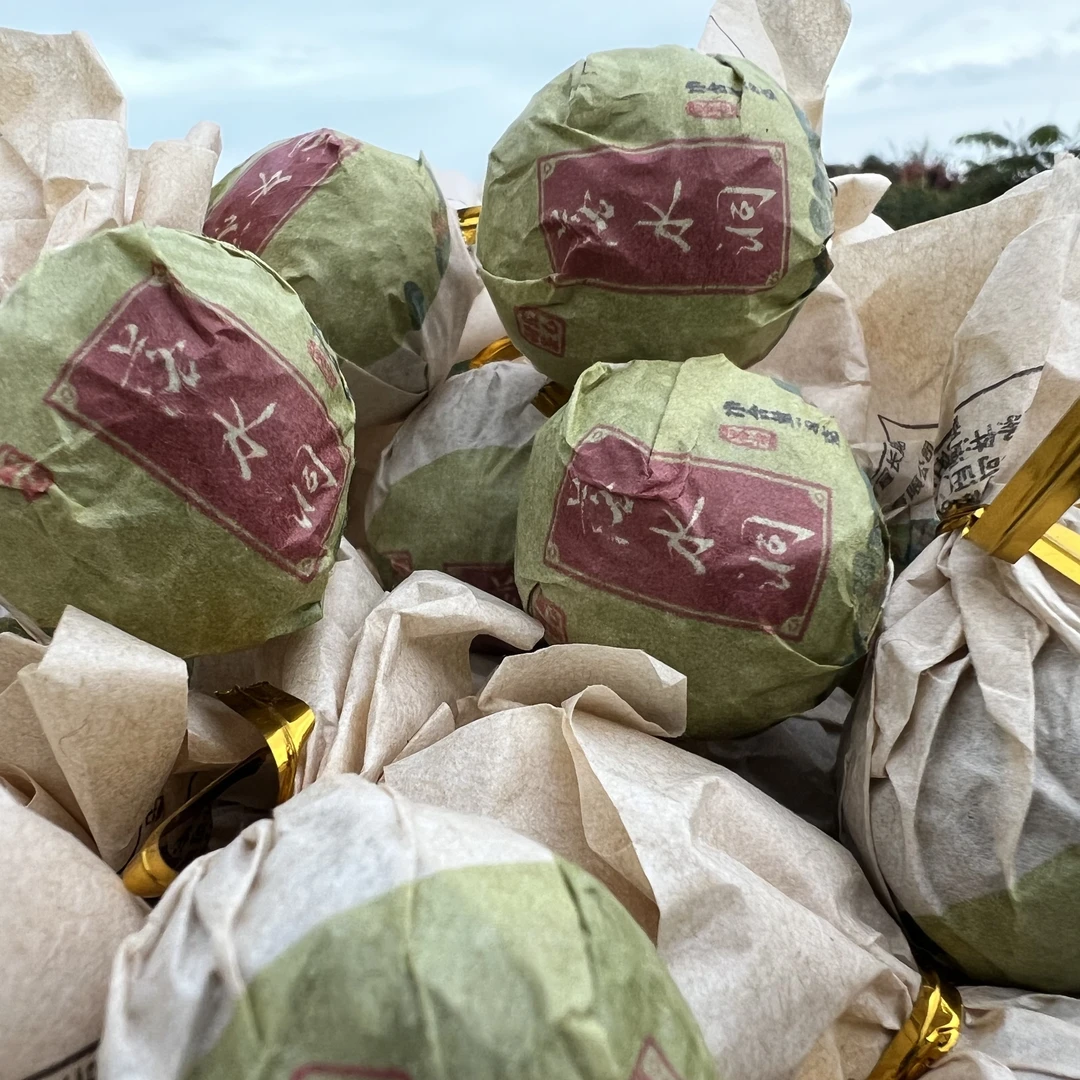 离地发酵落水洞古树熟茶龙珠冰糖雪梨的甘甜