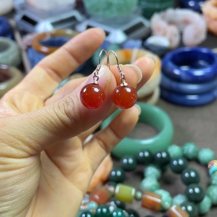 石英质玉手镯银S925镶嵌