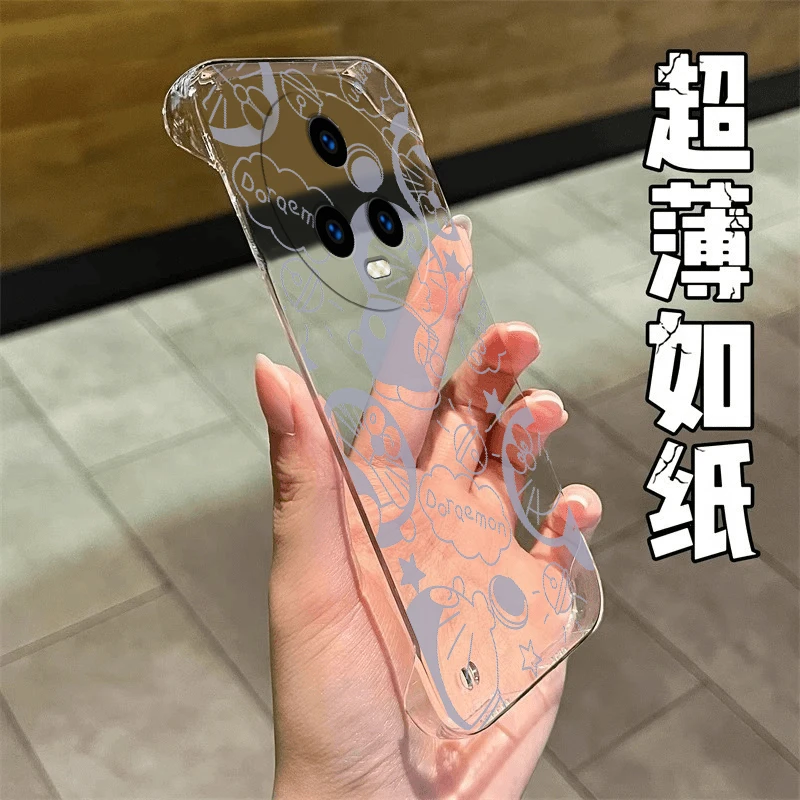哆啦A梦适用于荣耀MAGIC5手机壳新MAGIC5pro透明5青春无边框PC壳