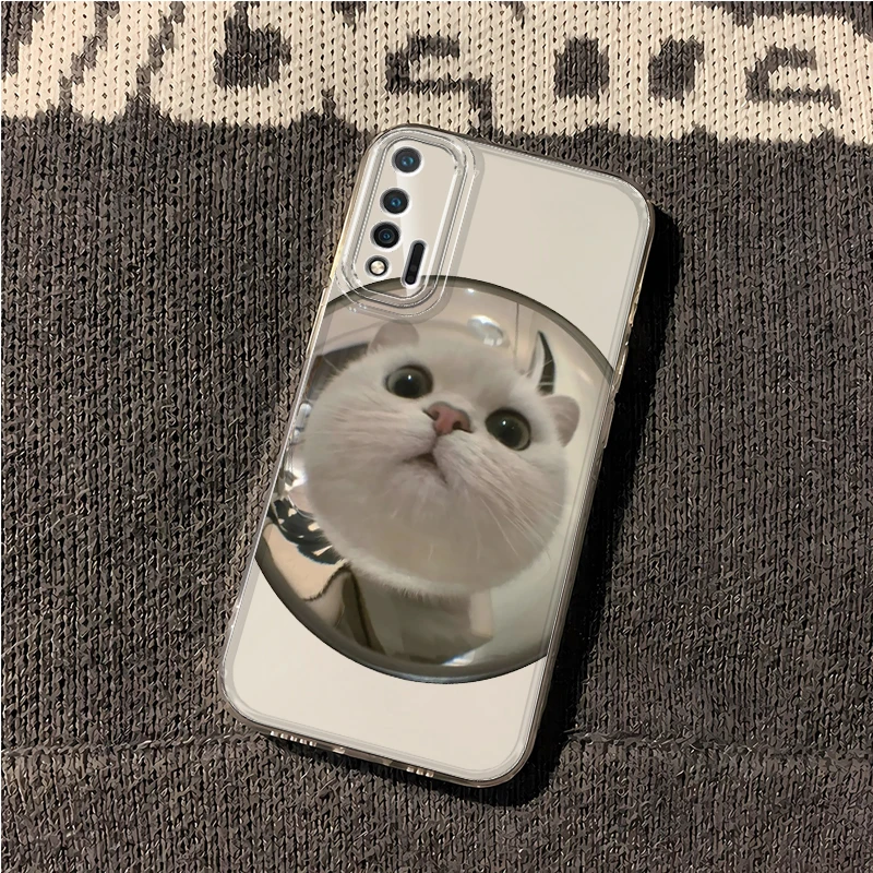 壳学馆大脸猫适用华为NOVA6手机壳透明新款Huawei NOVA5创意软