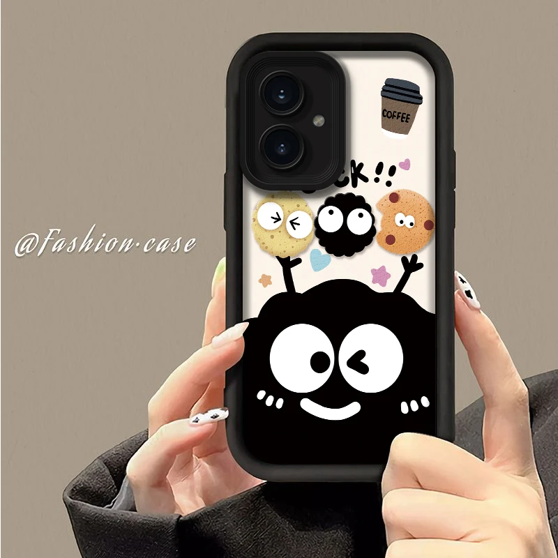 壳玛仕咖啡煤球适用荣耀100PRO手机壳卡通新款Honor100个性软全包