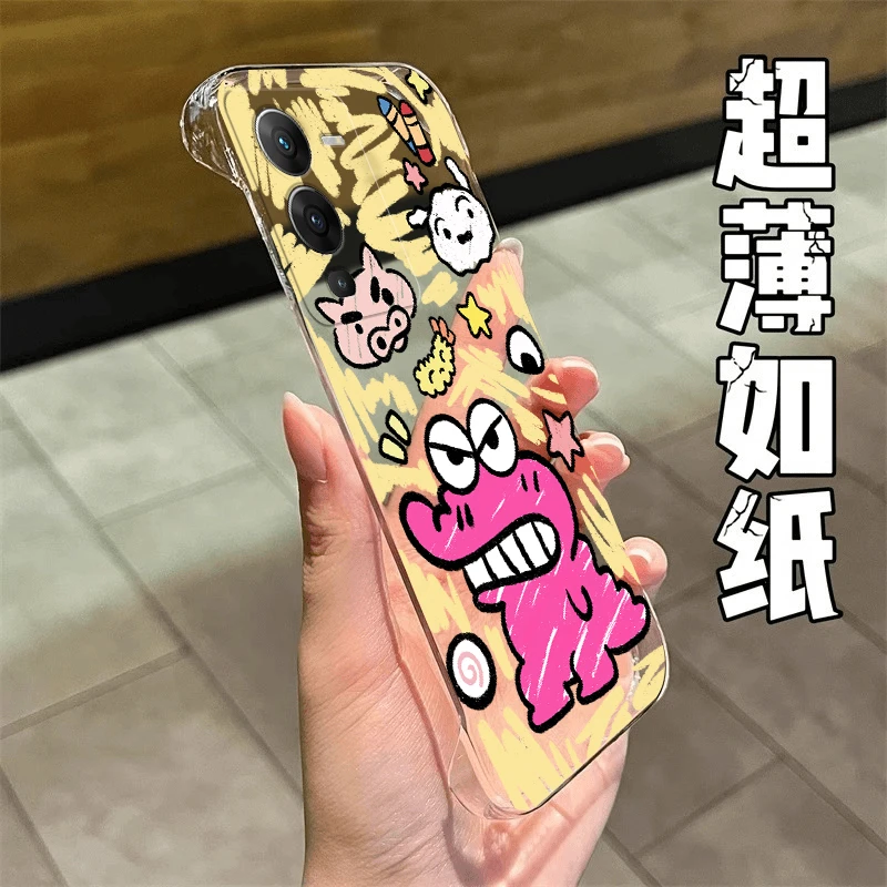 龇牙恐龙适用于VIVOS15PRO手机壳透明高级15/15E保护套无边框PC壳