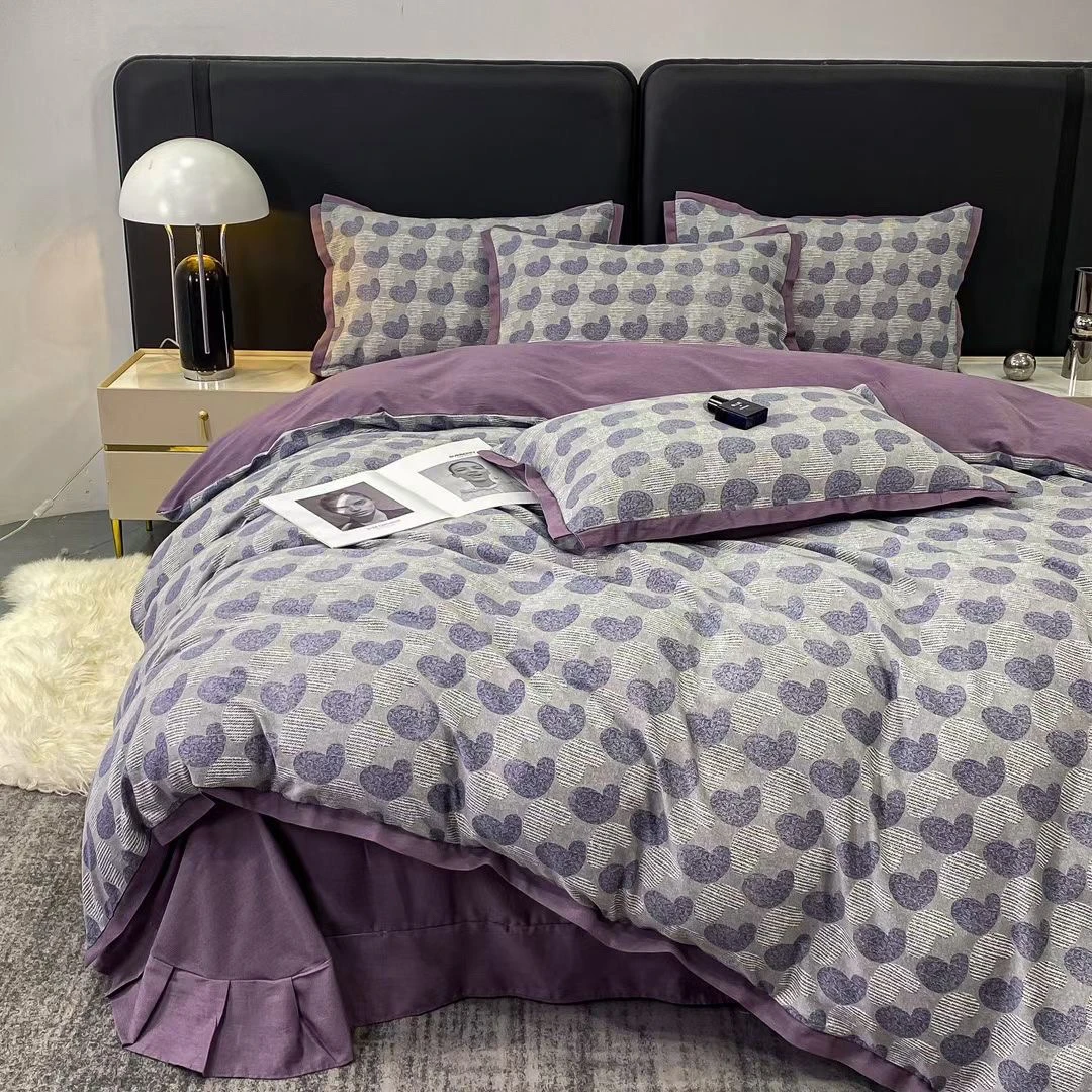 清仓 全棉 磨毛   四件套印花   小清新   轻奢  时尚