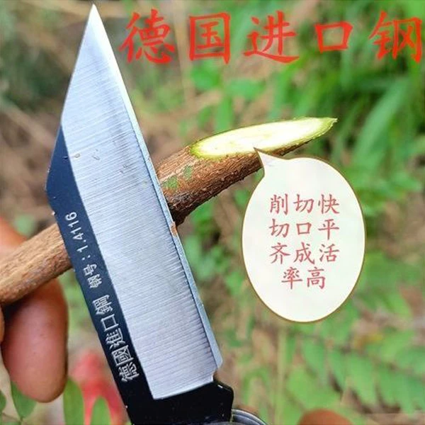 德国进口钢【1.4116】高硬度可折叠专业嫁接刀芽接刀果树刀园艺刀