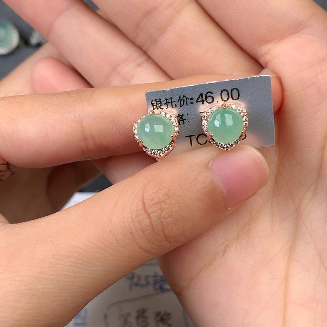 【闪购商品】翡翠戒指银S925镶嵌