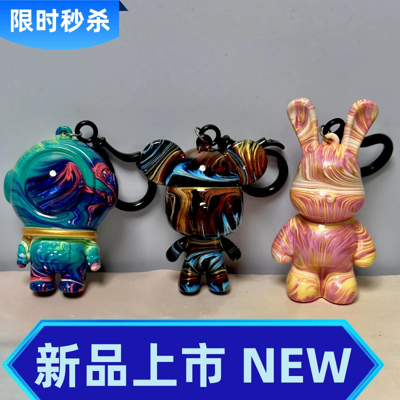 蚂蚁熊【251-300】手绘挂件创意摆件潮玩饰品手工Diy流体熊小礼品