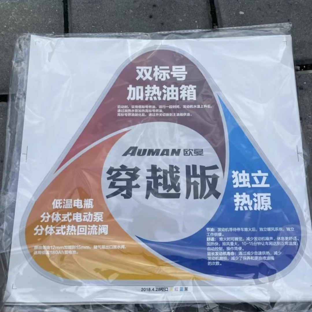 福田欧曼侧围贴纸 欧曼贴纸 穿越版