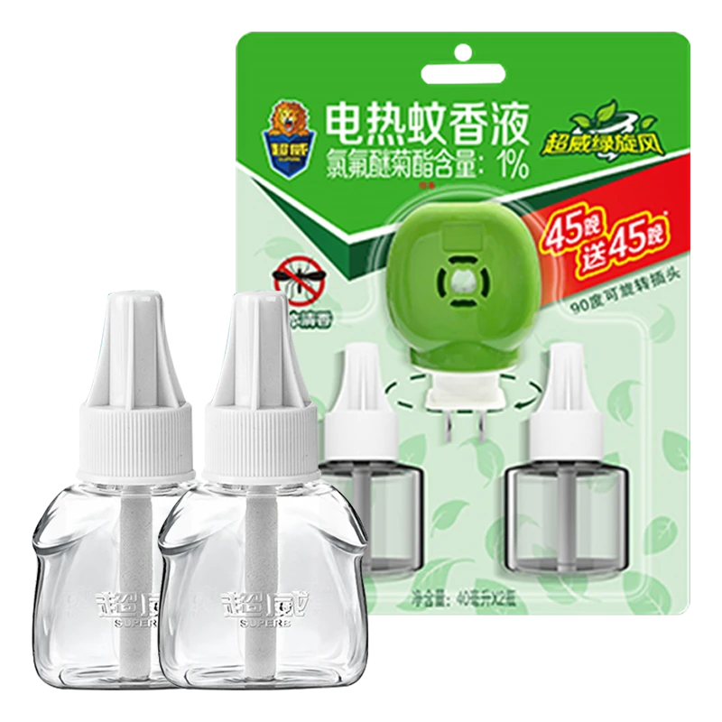 超威电蚊香液草本清香型40ml*2瓶+1器