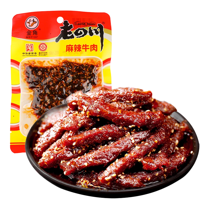 老四川麻辣牛肉干48g