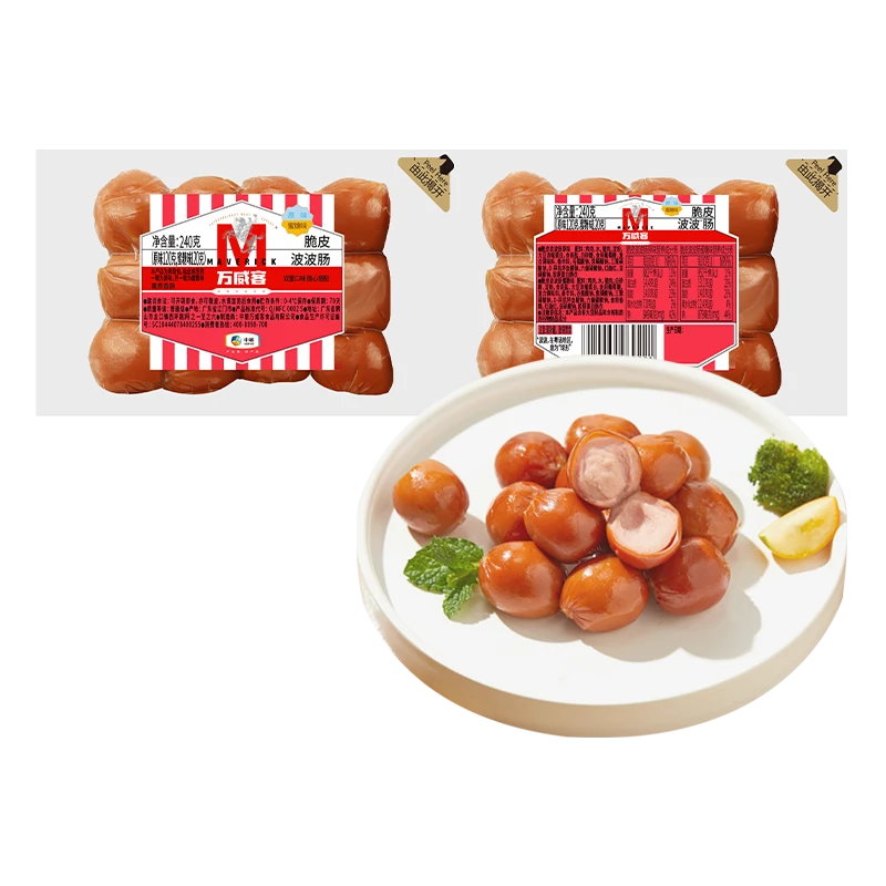 万威客原味+蜜糖味脆皮波波肠240g（24粒）