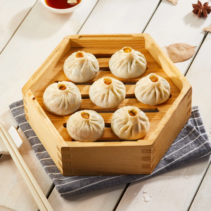 三全鲜美猪肉灌汤小笼包上海风味600g