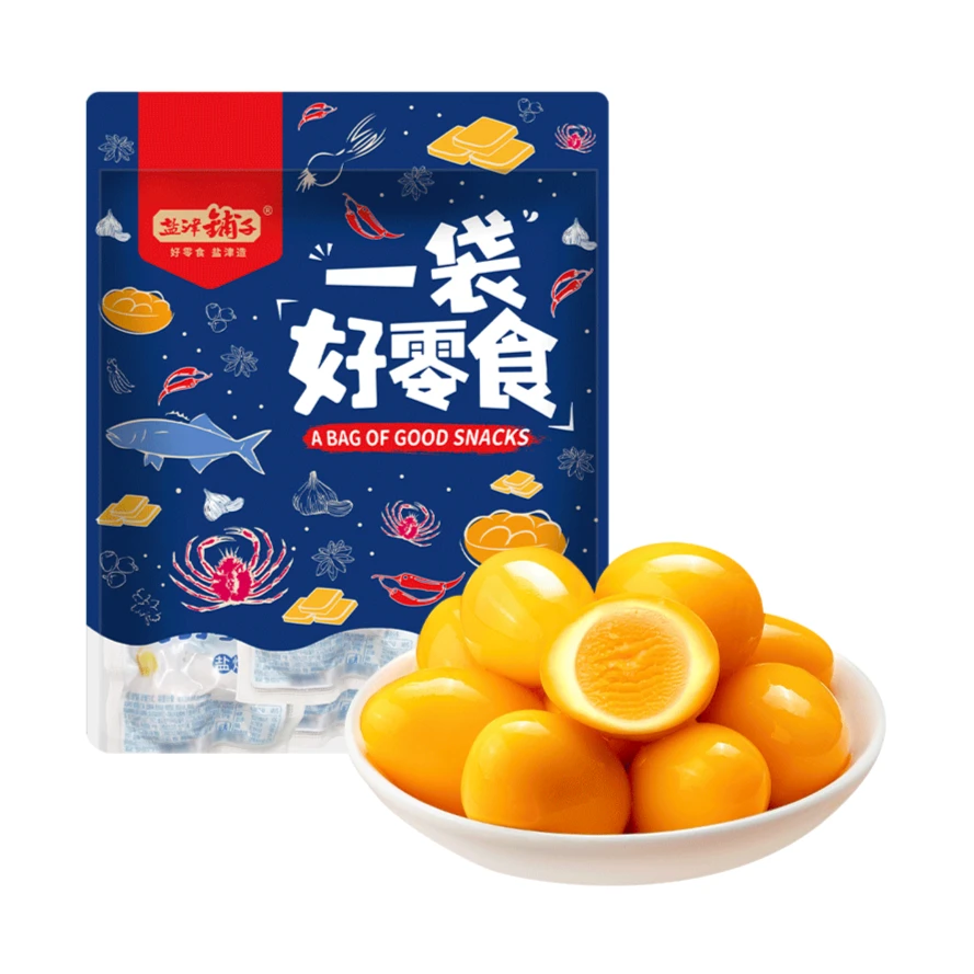 盐津铺子散装鹌鹑蛋混合口味500g（盐焗味+香卤味）