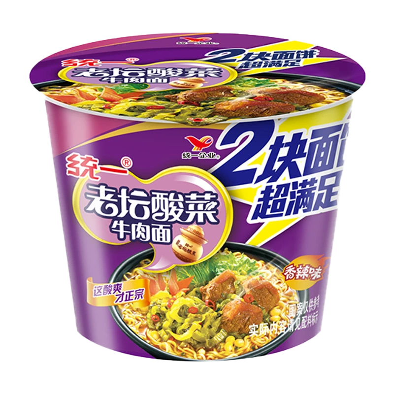 统一来一桶老坛酸菜牛肉大桶155g