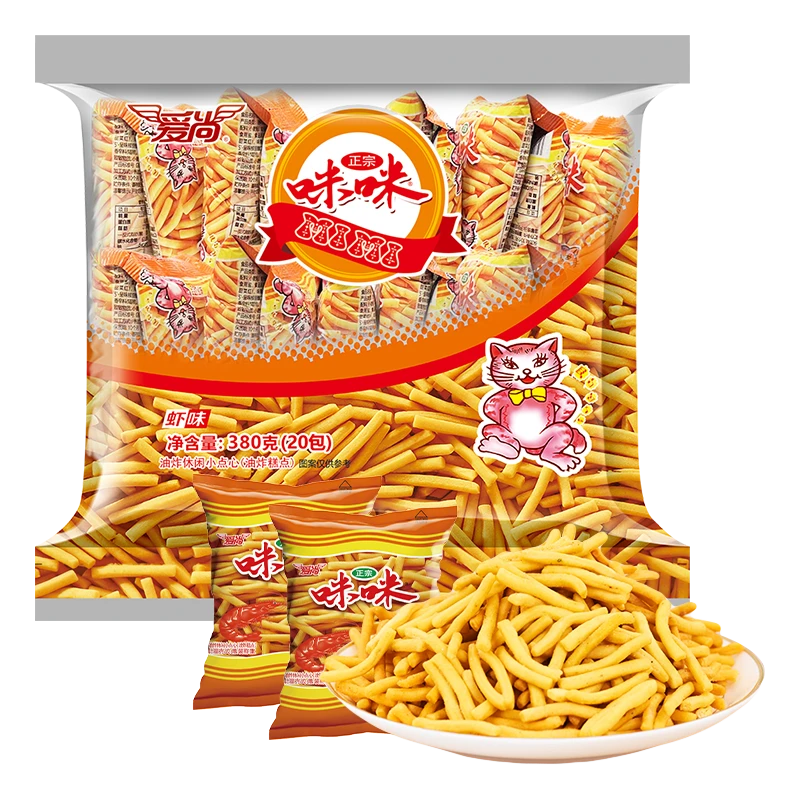 爱尚虾味咪咪虾条380g