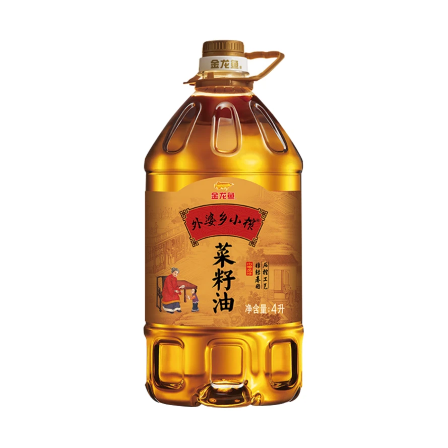 金龙鱼外婆乡小榨菜籽油4L