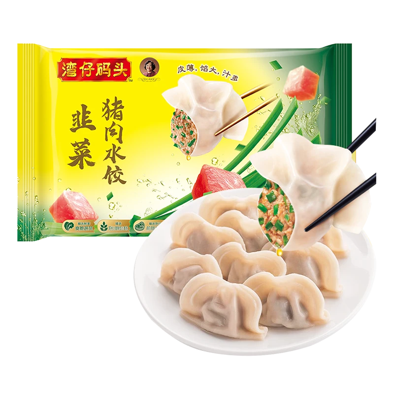 湾仔码头韭菜猪肉水饺480g